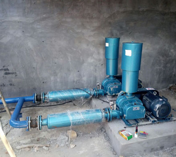 Customer using site of roots blowers