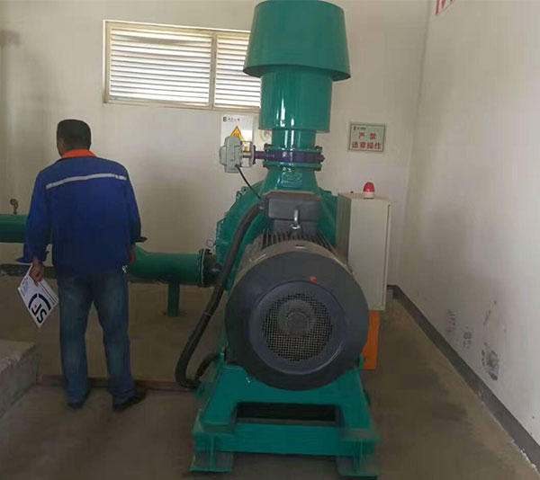Customer using site of Multistage centrifugal blowers