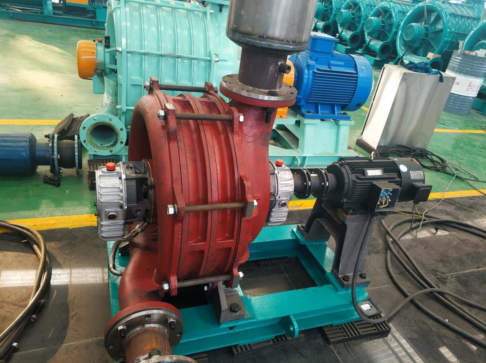 Dicheng mute multi-stage centrifugal blower test machine succeeded