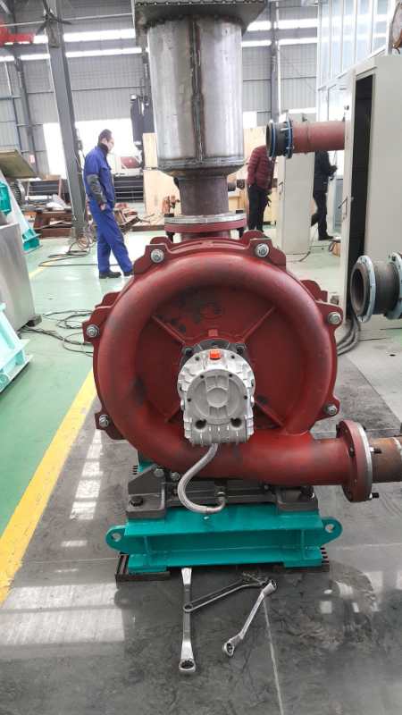 Dicheng mute multi-stage centrifugal blower test machine succeeded