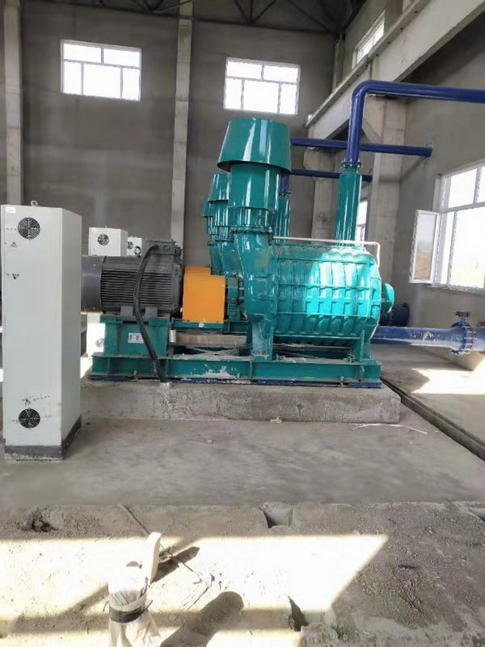 Field application of multistage centrifugal blower (turbo blower)