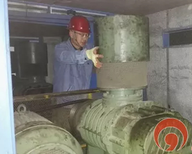 Careful Maintenance of Roots blower in Qingdao West Coast Water Company