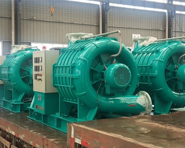 Four multi-stage centrifugal blowers shipped in May 20th