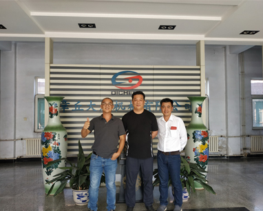 Thailand Customers Visit Dacheng Machinery Multi-stage Centrifugal blower