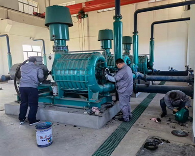 Maintenance and repair of multistage centrifugal blower