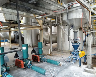 Relevant parameters of Roots blower pneumatic conveying